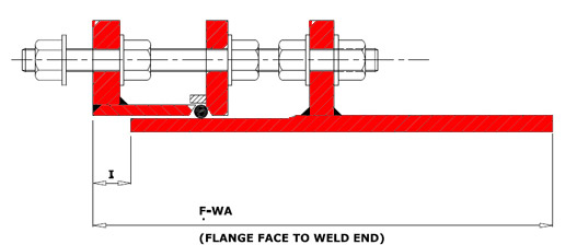 Weldable Type Flange Adapter, Flange Type Flange Adapter